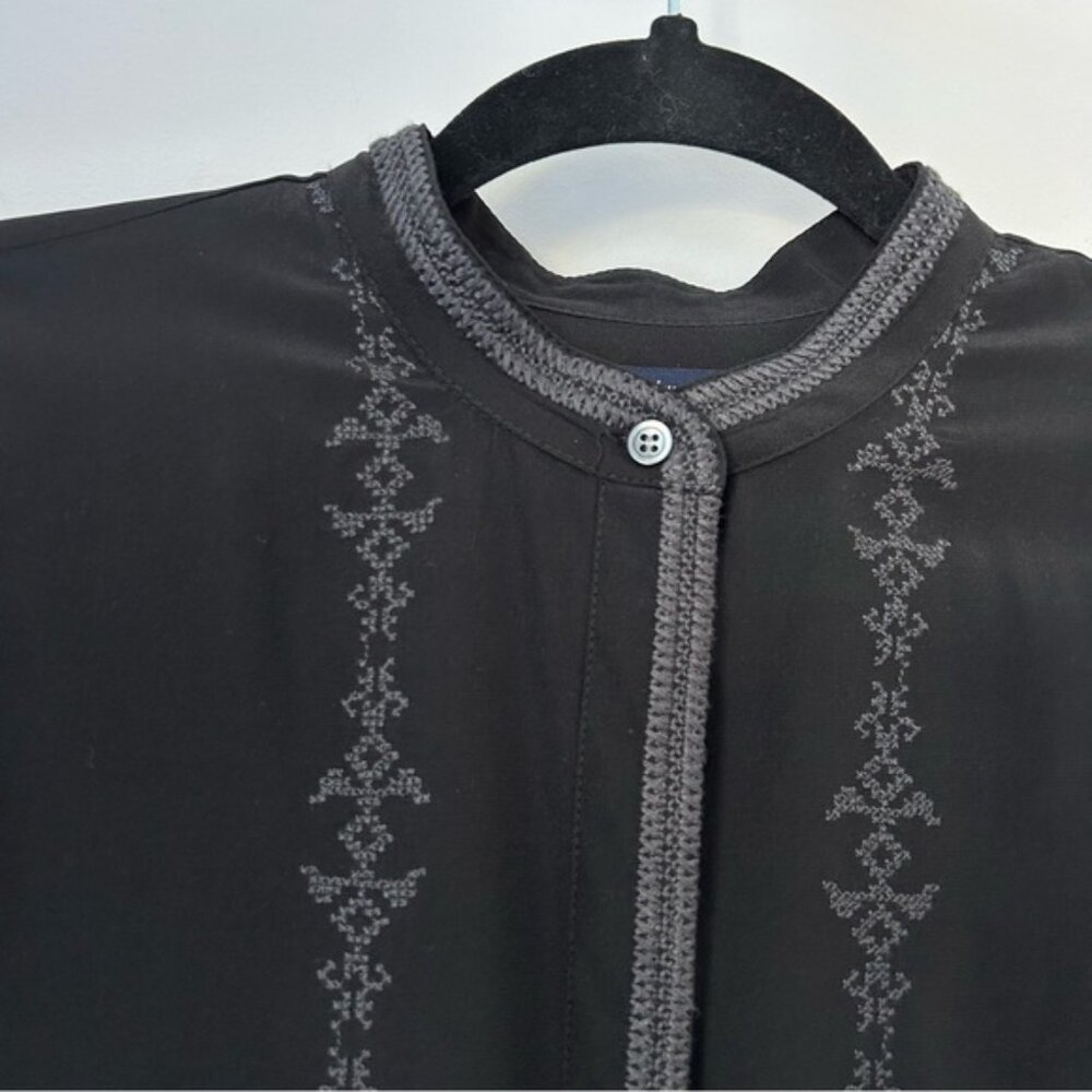 Madewell Silk Ballad Tunic Shirt Top - Picture 4 of 7